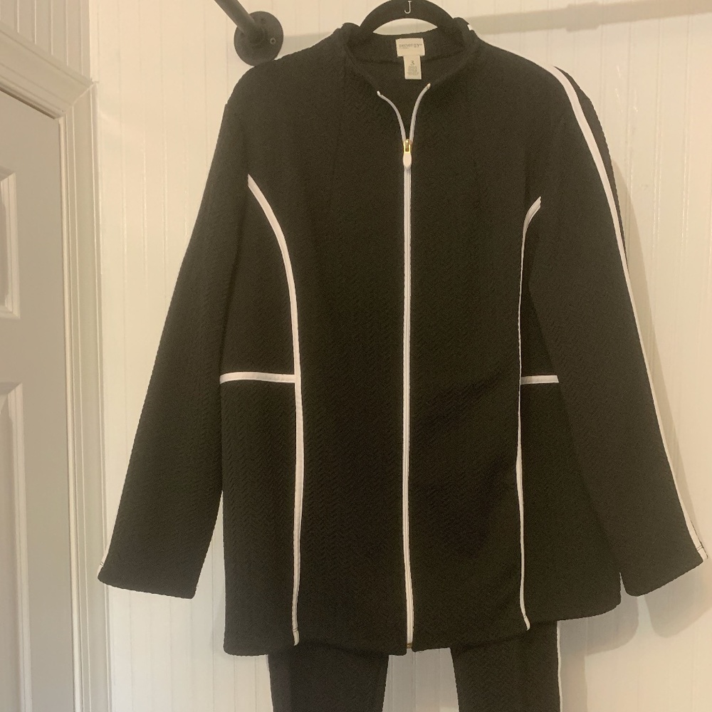 Chico's Herringbone Track Suit